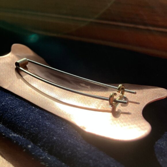 Fish Barrette Copper & Silver - Picture 4 of 5